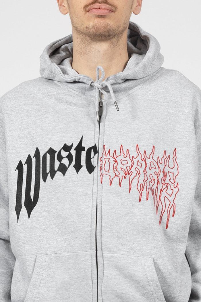 Wasted Hoodie Zip Dark Pitcher