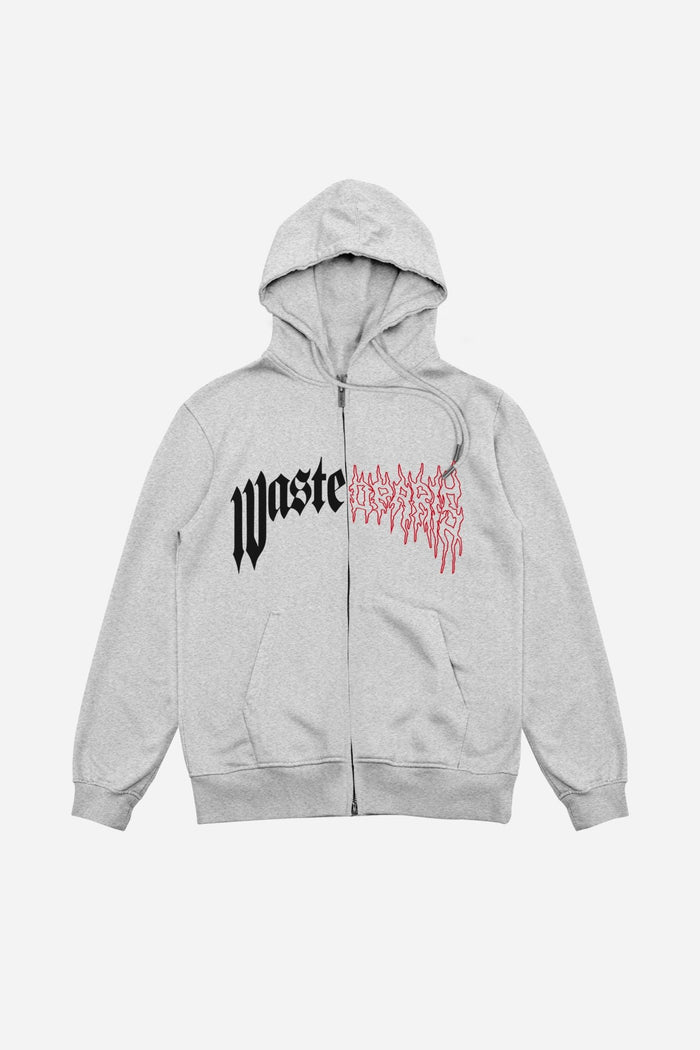 wasted Hoodie Zip Dark Pitcher