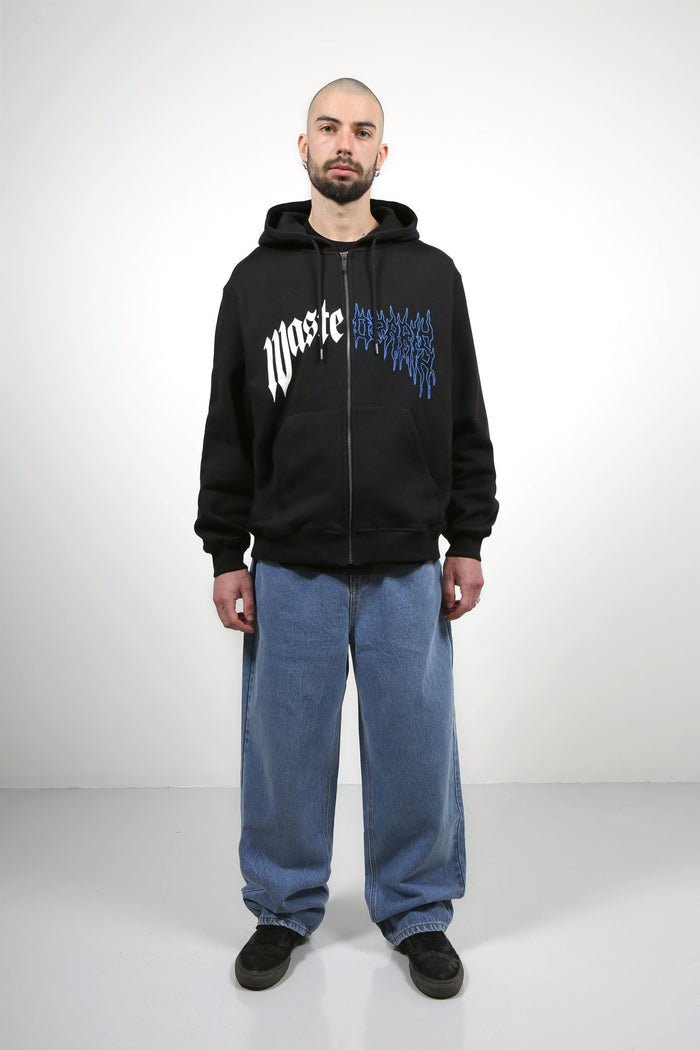 Wasted Hoodie Zip Dark Pitcher