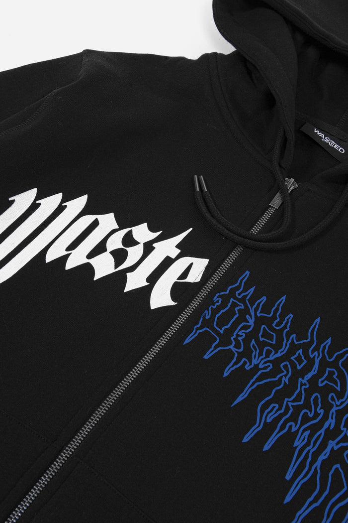 Wasted Hoodie Zip Dark Pitcher