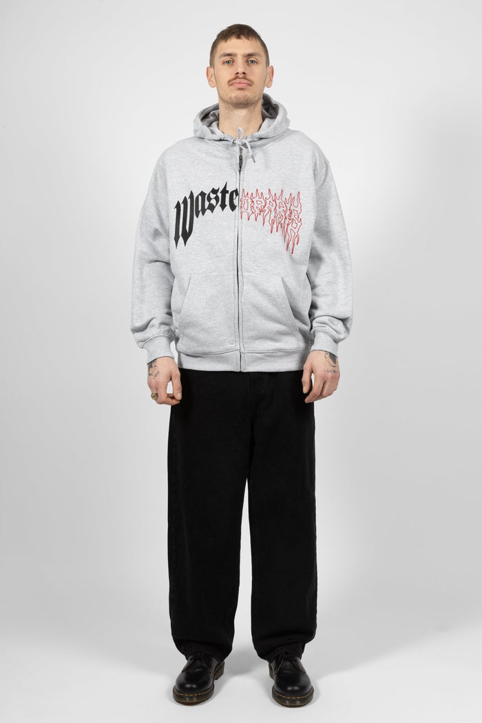 Wasted Hoodie Zip Dark Pitcher