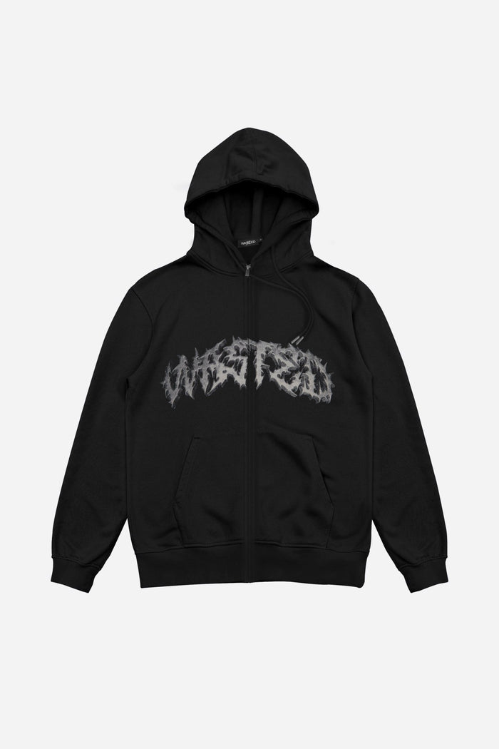 wasted Hoodie Zip Undead