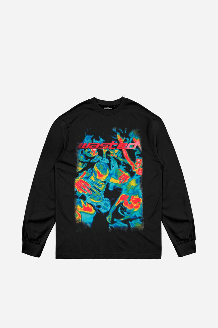 wasted T-Shirt Manches Longues Fusion