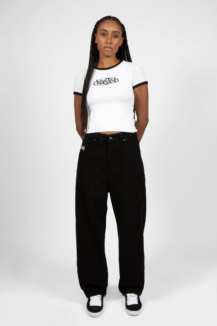 Wasted T-shirt Ringer Negative