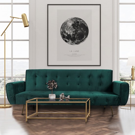 weber industries Canapé convertible 3 places ODIN / Vert