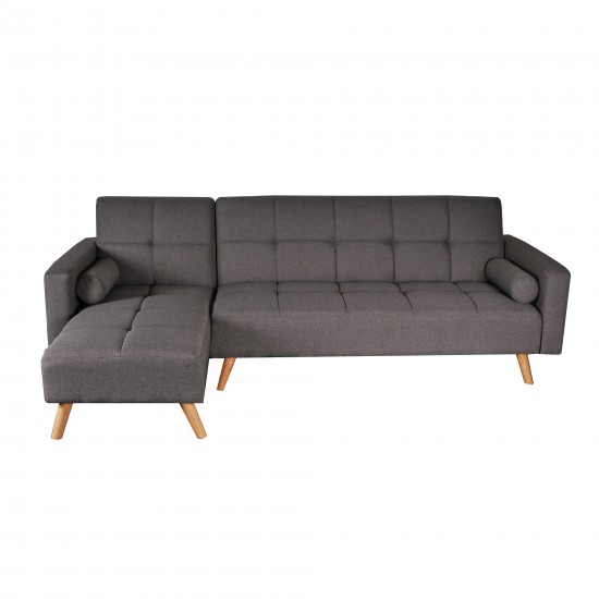 Weber Industries Canapé D'angle Convertible Gauche ASGARD / GRIS