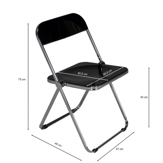 Weber Industries Chaise Pliante De Salle à Manger EVA / Noir