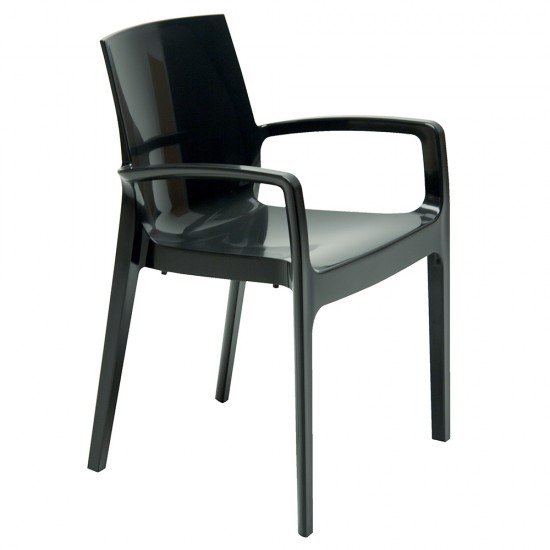 weber industries Fauteuil CREAM empilable / Anthracite