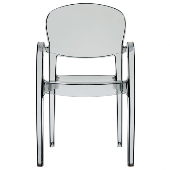weber industries Fauteuil JOKER empilable / Gris Transparent