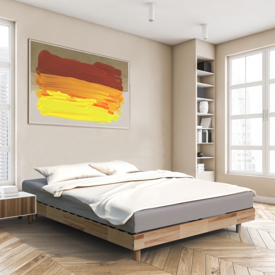 weber industries Lit 160x200 cm PIA / Hêtre massif huilé