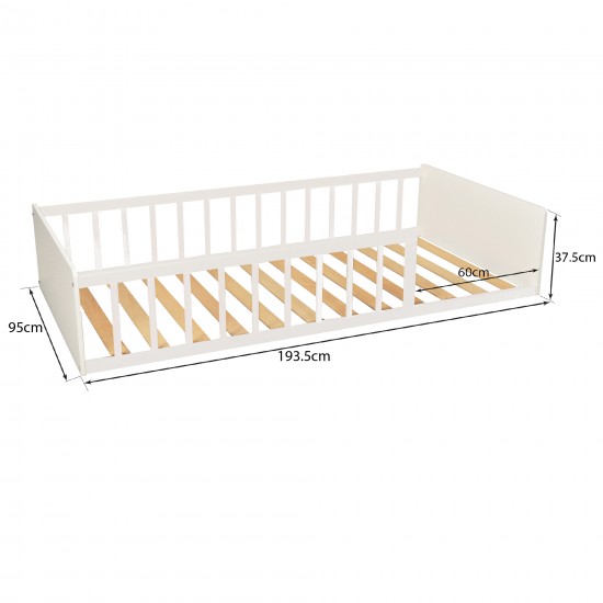 Weber Industries LIT 90x190 PILOU Avec Sommier / Blanc