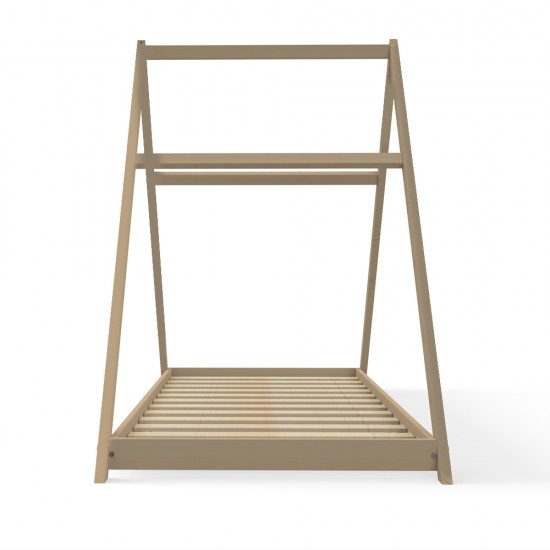 Weber Industries Lit Cabane APACHE 90x190 + 1 Sommier / Naturel