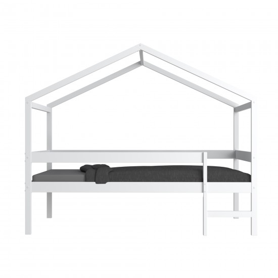 Weber Industries Lit Cabane MIKA 90x190 + Sommier / Blanc