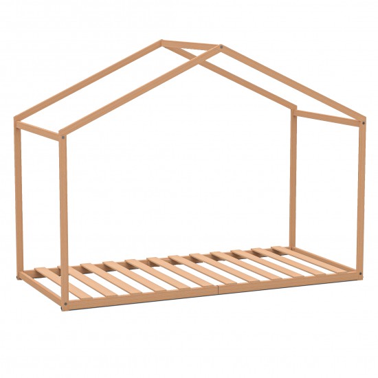 Weber Industries Lit Cabane WENDY 90x190 + 1 Sommier / Naturel