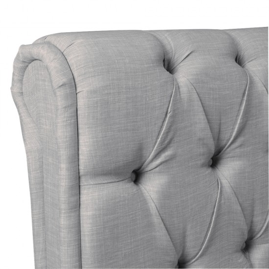 Weber Industries Lit CHELSEA 160x200 + 4 Tiroirs + Sommier / Gris Clair