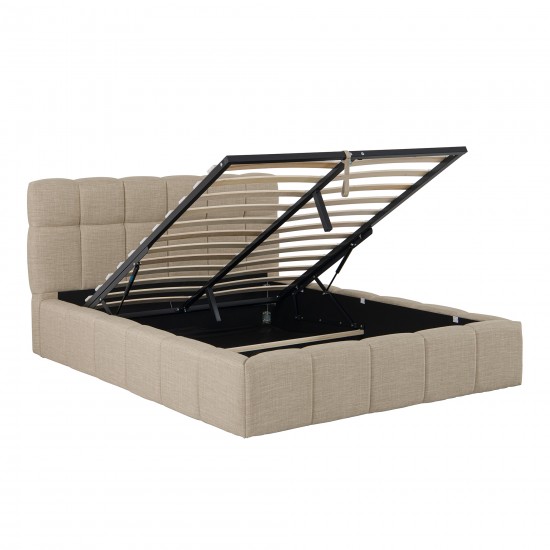 Weber Industries Lit Coffre 160x200 Cm ELIAS + Sommier / Beige