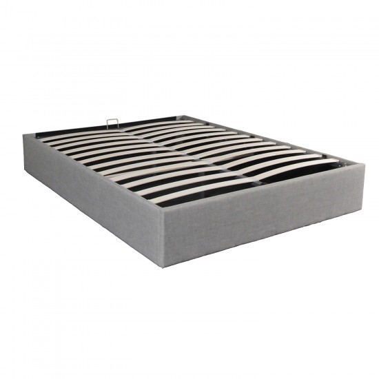 Weber Industries Lit Coffre GENOA 160x200 + 1 Sommier / Gris Clair