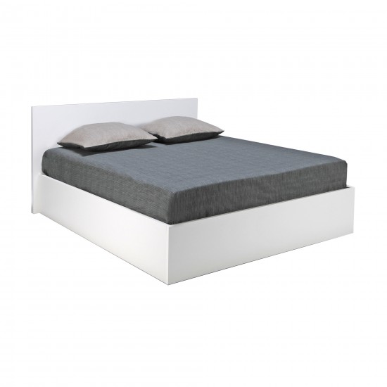 Weber Industries Lit Coffre MADRID 160x200 + 1 Sommier / Blanc