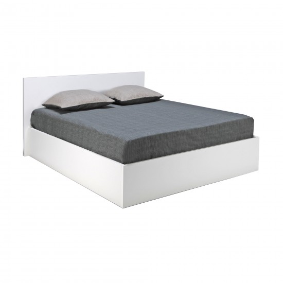 Weber Industries Lit Coffre MADRID 180x200 + 1 Sommier / Blanc