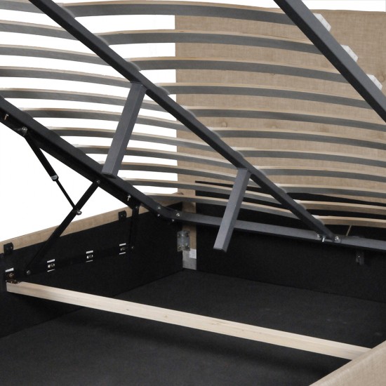 Weber Industries Lit Coffre PARMA 140x190 + 1 Sommier / Beige