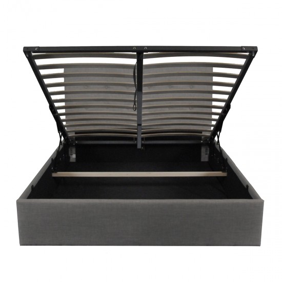Weber Industries Lit Coffre PARMA 140x190 + 1 Sommier / Gris Foncé