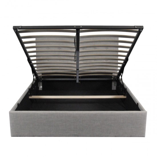 Weber Industries Lit Coffre PARMA 160x200 + 1 Sommier / Gris Clair
