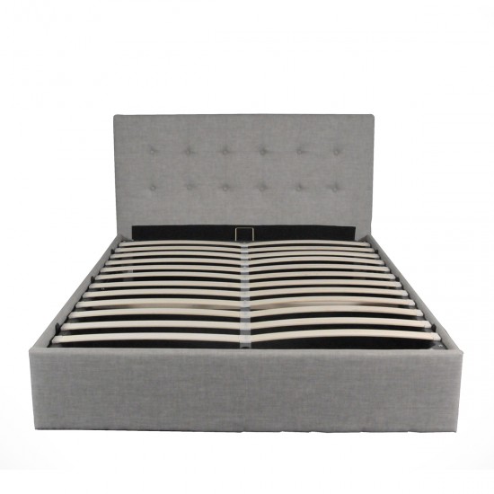 Weber Industries Lit Coffre PARMA 160x200 + 1 Sommier / Gris Clair