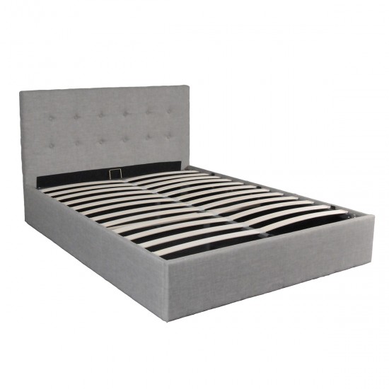 Weber Industries Lit Coffre PARMA 160x200 + 1 Sommier / Gris Clair