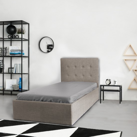 Weber Industries Lit Coffre PARMA 90x190 + 1 Sommier / Beige