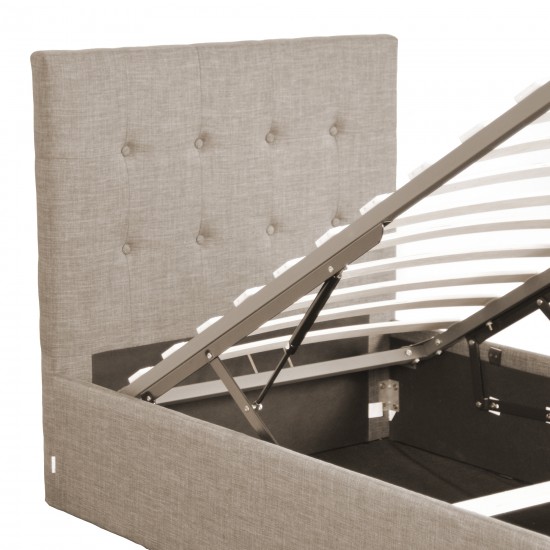 Weber Industries Lit Coffre PARMA 90x190 + 1 Sommier / Beige