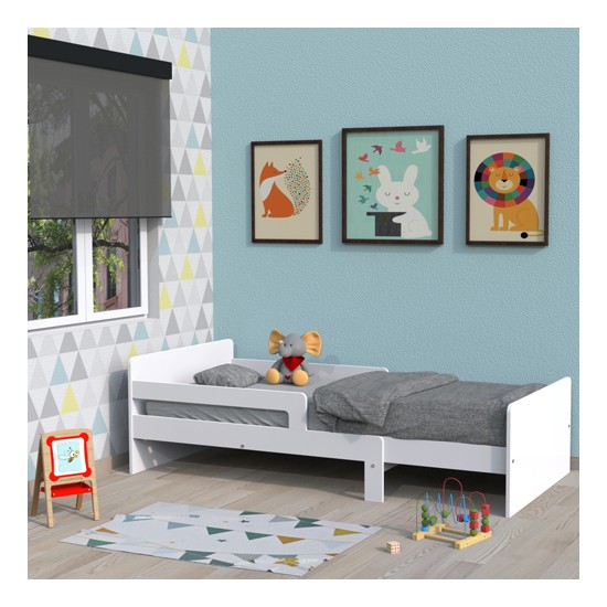 weber industries Lit évolutif ZOE 90x140-170-190-200 + 1 sommier / Blanc