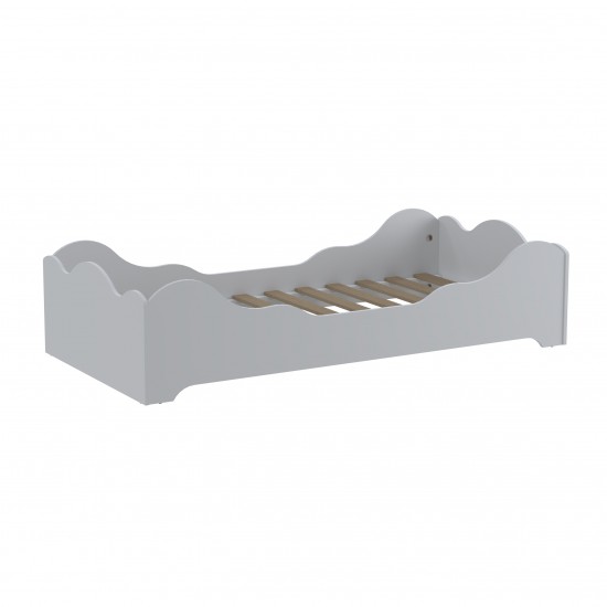 Weber Industries Lit FLOCON 90x190 Cm + Sommier /Blanc