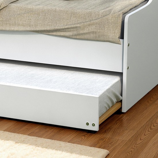 Weber Industries Lit Gigogne SWEET 90x200 + 2 Sommiers + 1 Tiroir-lit/ Blanc