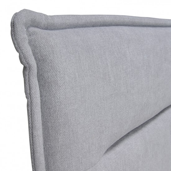 Weber Industries Lit LACANAU 140x190 + Sommier / Gris Clair