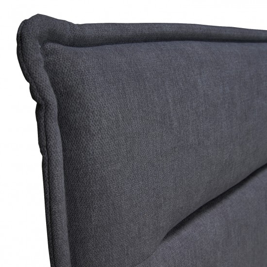 Weber Industries Lit LACANAU 140x190 + Sommier / Gris Foncé