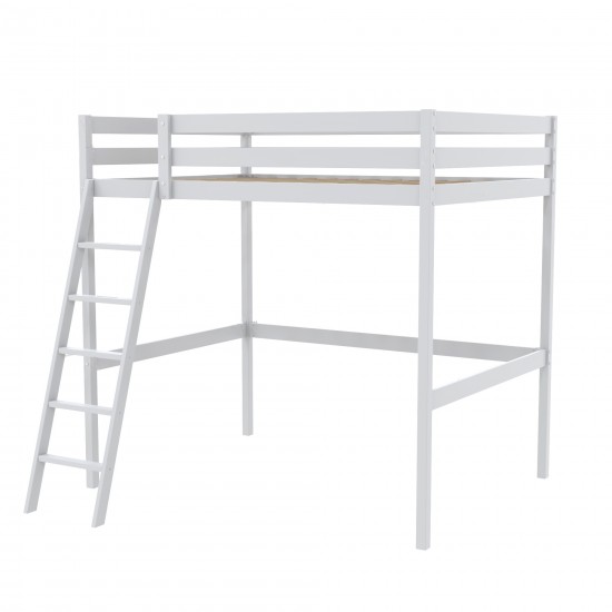Weber Industries Lit Mezzanine STUDIO 90x190 + 1 Sommier / Blanc