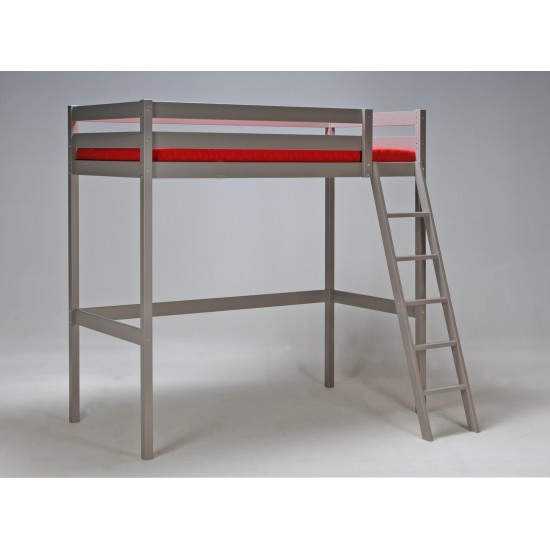 Weber Industries Lit Mezzanine STUDIO 90x190 + 1 Sommier / Gris Taupe