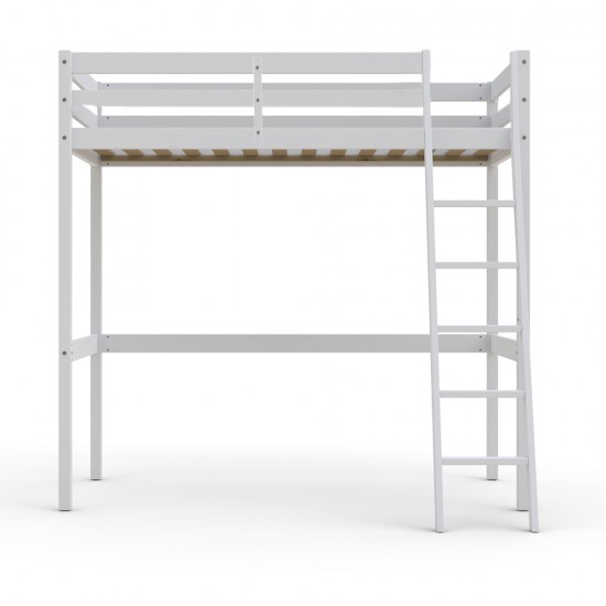 Weber Industries Lit Mezzanine STUDIO 90x200 + 1 Sommier / Blanc