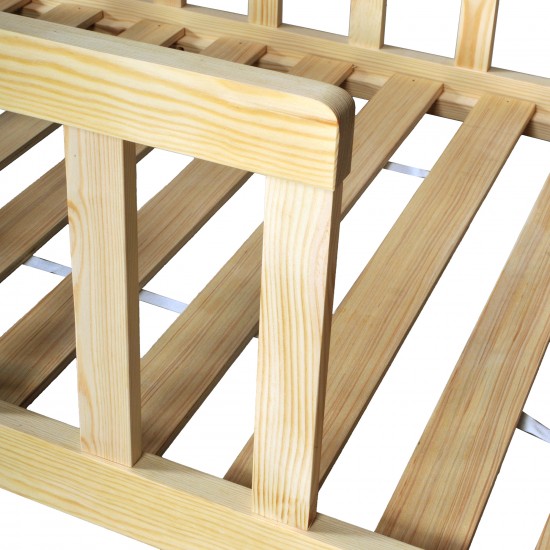 Weber Industries Lit NINO 70x140 Avec Sommier Et Matelas / Naturel