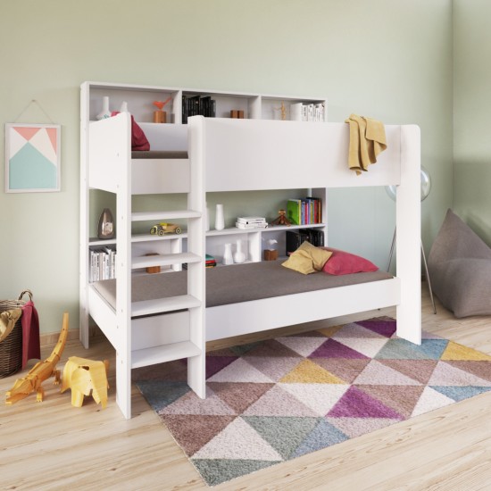 weber industries Lit superposé LUCKY 90x190 + 2 sommiers / Blanc