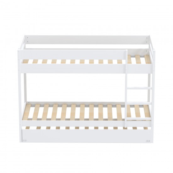 Weber Industries LIT SUPERPOSE WALLY 90x190 + 2 SOMMIERS + 1 LIT TIROIR/ BLANC