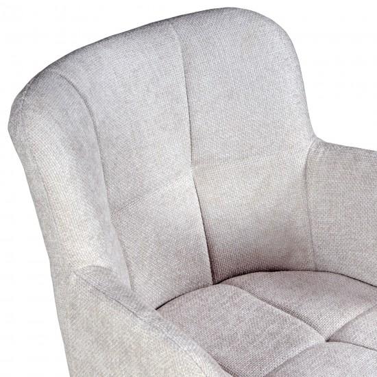 Weber Industries Lot De 2 Chaises Pivotantes De Salle à Manger MILA/ Gris Clair