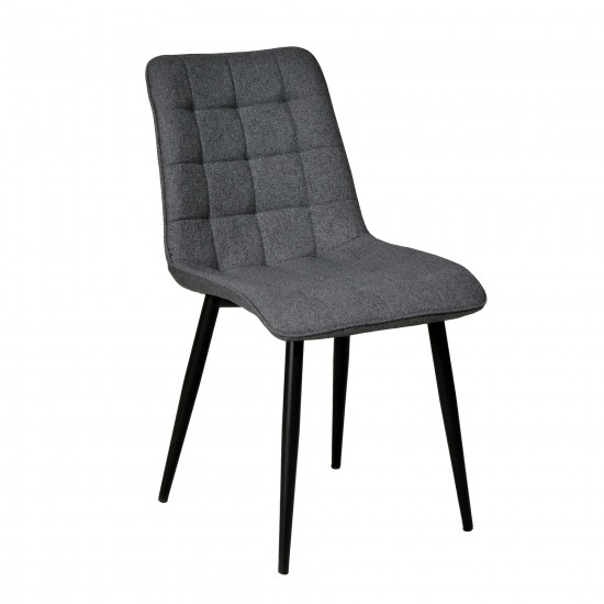 Weber Industries Lot De 4 Chaises De Salle à Manger MUSE/ Gris Foncé