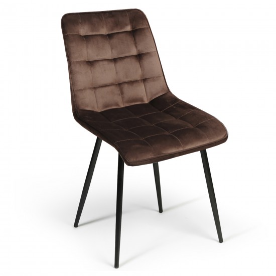 Weber Industries Lot De 4 Chaises De Salle à Manger MUSE/ Marron