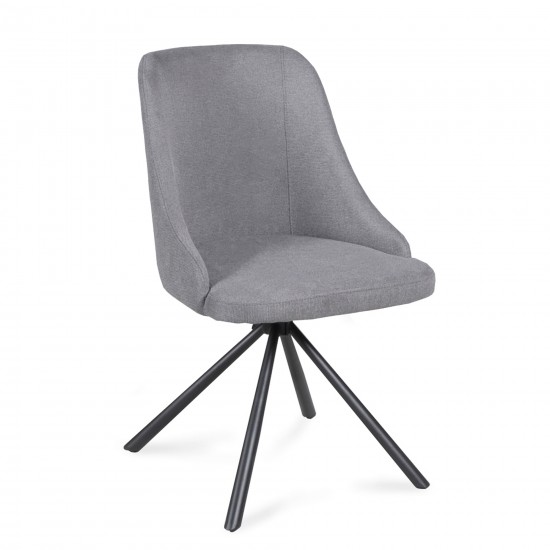 Weber Industries Lot De 4 Chaises Pivotantes HORIZON / Gris Clair