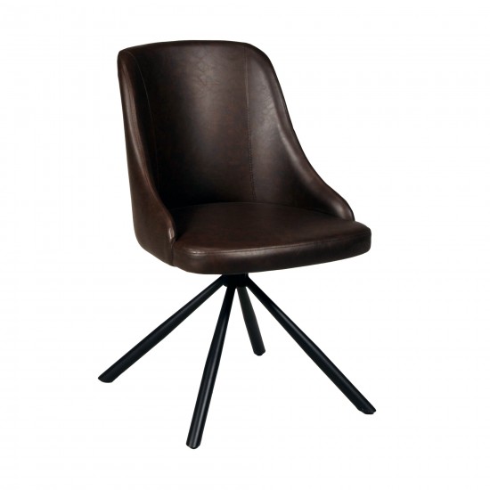 Weber Industries Lot De 4 Chaises Pivotantes HORIZON / Marron