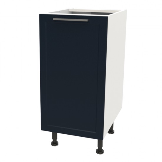 weber industries Meuble bas de cuisine 1 porte - FROST 40cm / Blanc & bleu nuit