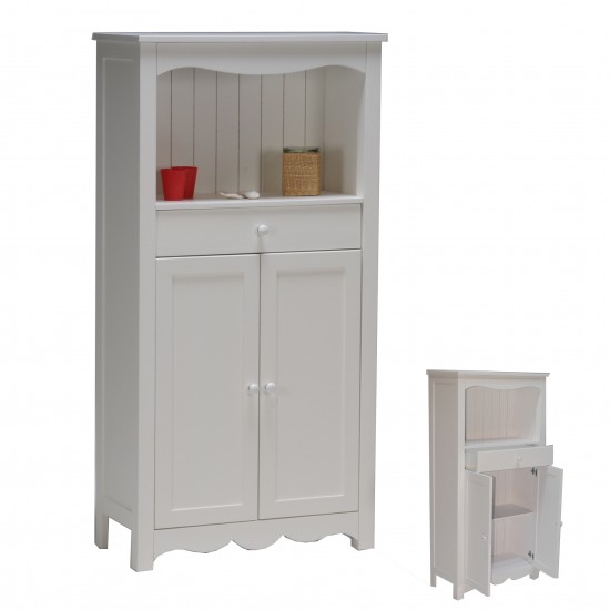 weber industries Meuble de rangement EMMA 2 portes + 1 tiroir / Blanc
