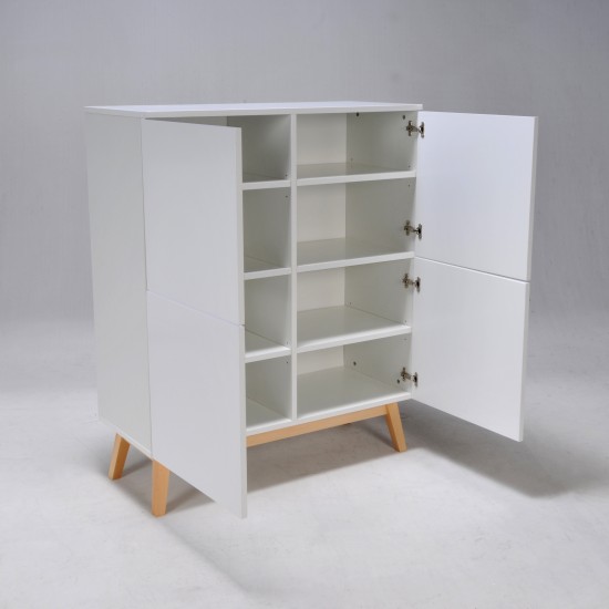 Weber Industries Meuble De Rangement HOME 4 Portes / Blanc