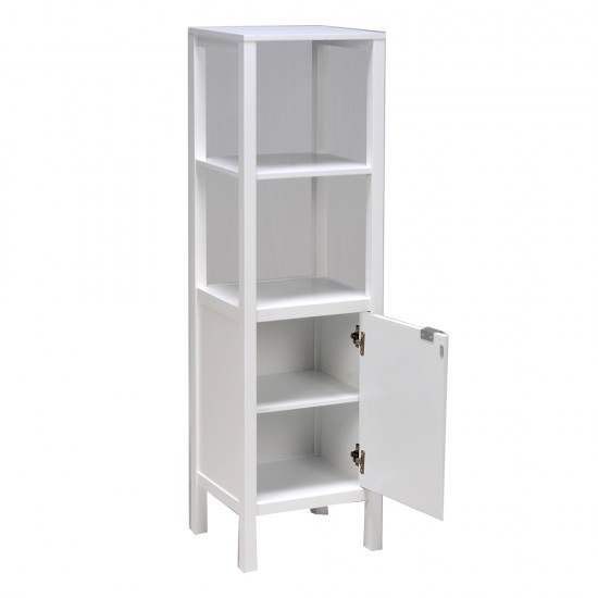Weber Industries Meuble De Rangement TRIBU 1 Porte - 3 Tablettes / Blanc